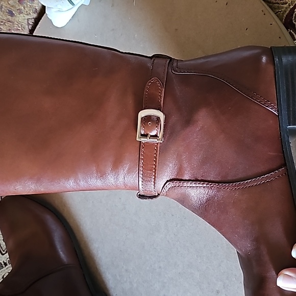 Brown leather riding boots - Picture 13 of 16
